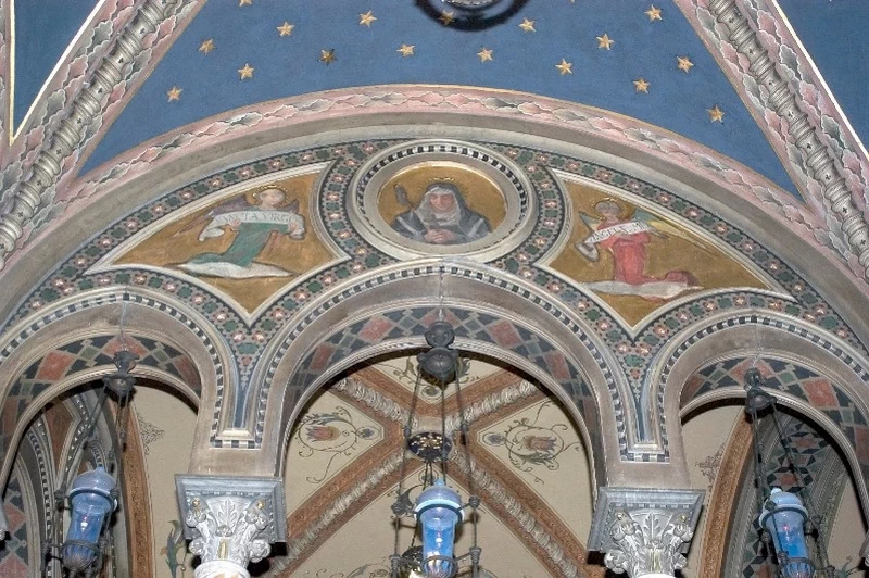 128-Modesto Faustini-Decorazione pittorica dell'archivolto 11-12 - Santuario Santa Maria delle Grazie, Brescia  